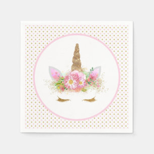 Servilleta De Papel Servilletas de papel de cara de unicornio