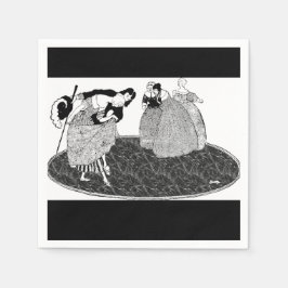 Servilleta De Papel Servilletas de papel de Cenicienta vintage Príncip