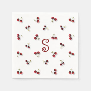 Servilleta De Papel Servilletas de papel de cerezas