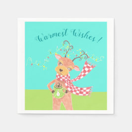 Servilleta De Papel servilletas de papel de cóctel de vacaciones de pe