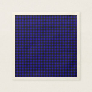 Servilleta De Papel Servilletas de papel de cuadros búfalo azules