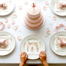 Servilletas de papel de cumpleaños de Ballet Bunny