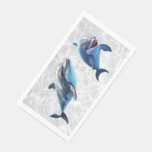Servilleta De Papel Servilletas de papel de delfines bebé