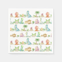 Servilletas de papel de dinosaurio, suministros pa