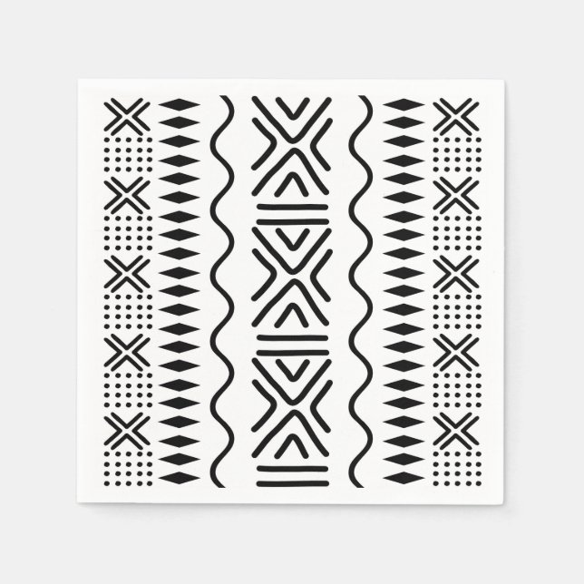 Servilleta De Papel Servilletas de papel de diseñador de tela de barro (Anverso)