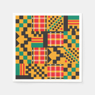 Servilleta De Papel Servilletas de papel de diseñador Kente africano