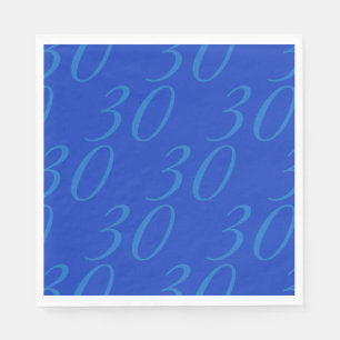 Servilleta De Papel Servilletas de papel de edad personalizada - Azul 