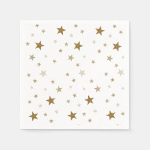 Servilleta De Papel Servilletas de papel de estrellas doradas