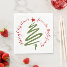 Servilletas de papel de Feliz Navidad