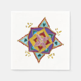 Servilleta De Papel Servilletas de papel de flor de mandala
