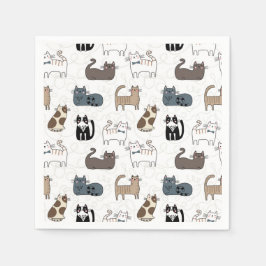 Servilleta De Papel Servilletas de papel de gato, fiesta de gatito Kit