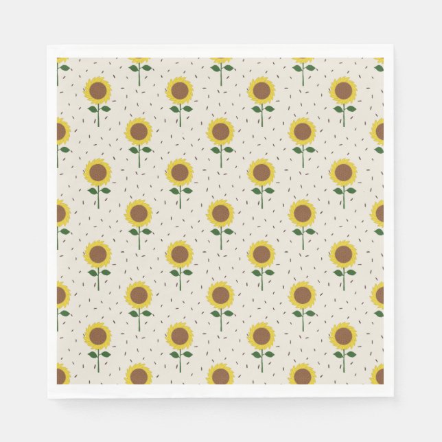 Servilleta De Papel Servilletas de papel de girasol (Anverso)