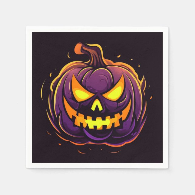Servilleta De Papel Servilletas de papel de Halloween (Anverso)