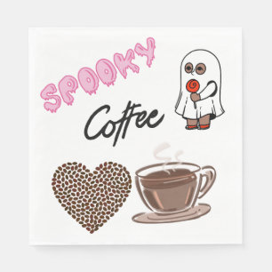 Servilleta De Papel Servilletas de papel de Halloween de fantasmas lin