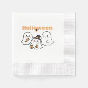 Servilleta De Papel Servilletas de papel de Halloween de fantasmas lin