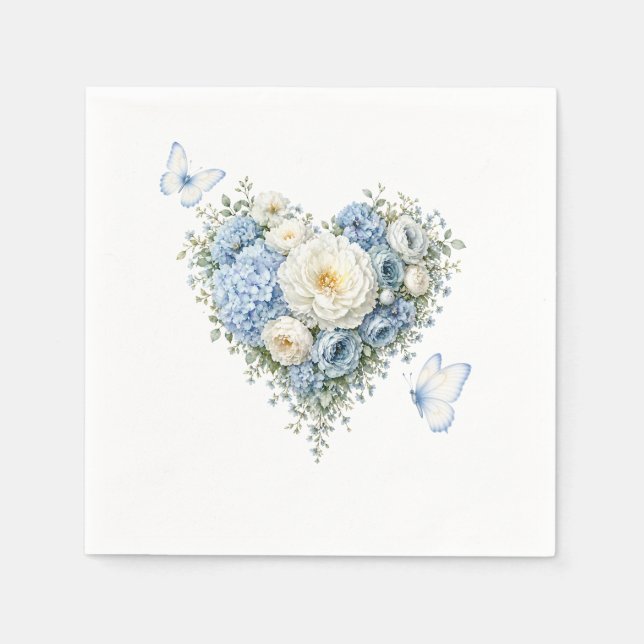Servilleta De Papel Servilletas de papel de Hydrangea Floral (Anverso)