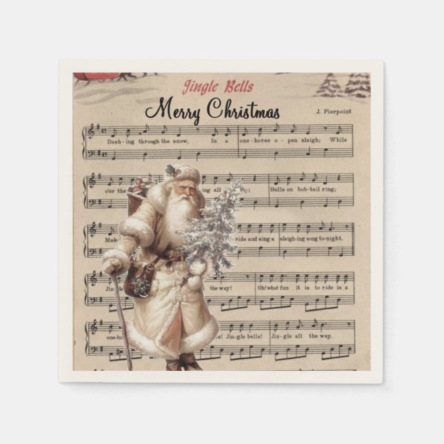 Servilleta De Papel servilletas de papel de jingle bells (Anverso)
