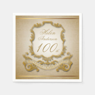Servilleta De Papel Servilletas de papel de la 100a celebración del
