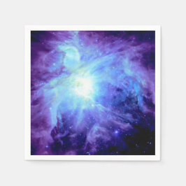 Servilleta De Papel Servilletas de papel de la nebulosa de Orión azul