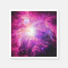 Servilleta De Papel Servilletas de papel de la nebulosa de Orión rosa