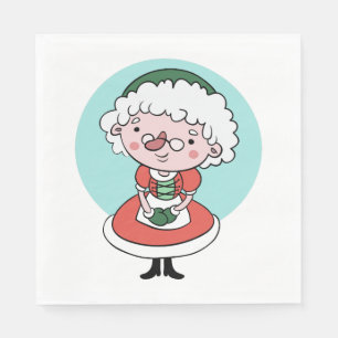 Servilleta De Papel servilletas de papel de la Sra. Claus