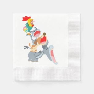 Servilleta De Papel Servilletas de papel de los músicos de Bremen de d