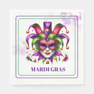 Servilleta De Papel Servilletas de papel de Mardi Gras