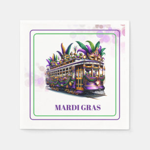 Servilleta De Papel Servilletas de papel de Mardi Gras