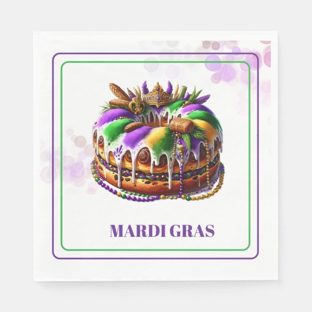 Servilleta De Papel Servilletas de papel de Mardi Gras (Anverso)