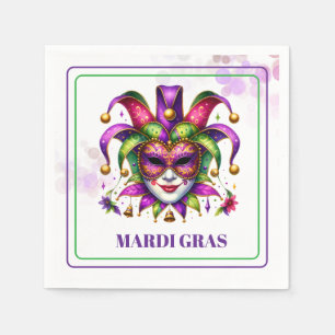 Servilleta De Papel Servilletas de papel de Mardi Gras
