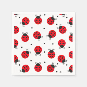 Servilleta De Papel Servilletas de papel de mariquita, suministros par