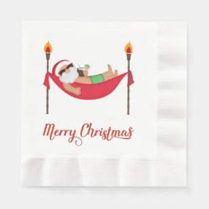 Servilleta De Papel Servilletas de papel de Navidad de Papá Noel tropi