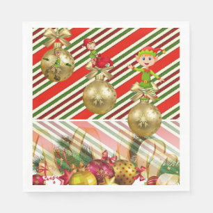 Servilleta De Papel Servilletas de papel de Navidad, Elfo