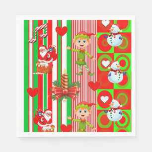 Servilleta De Papel Servilletas de papel de Navidad, Feliz Navidad, Du