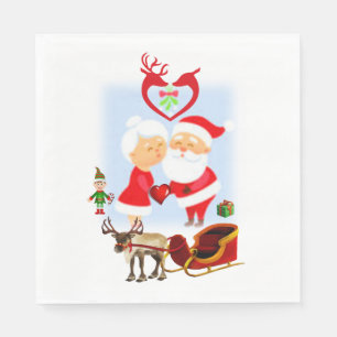 Servilleta De Papel Servilletas de papel de Navidad, Santa