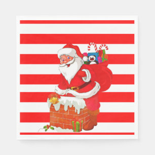 Servilleta De Papel Servilletas de papel de Navidad, Santa