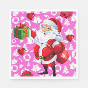 Servilleta De Papel Servilletas de papel de Navidad, Santa