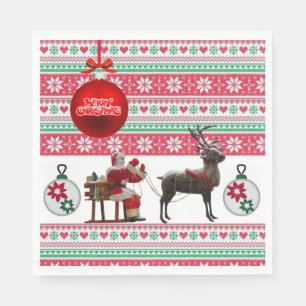 Servilleta De Papel Servilletas de papel de Navidad, Santa
