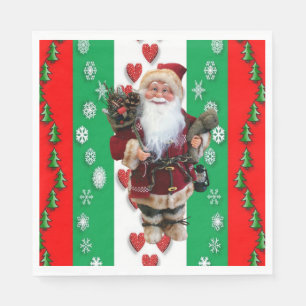 Servilleta De Papel Servilletas de papel de Navidad, Santa