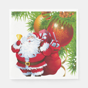 Servilleta De Papel Servilletas de papel de Navidad, Santa