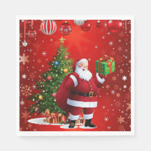 Servilleta De Papel Servilletas de papel de Navidad, Santa