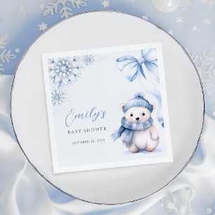 Servilleta De Papel Servilletas de papel de oso polar Baby It’s Cold O