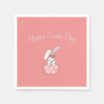 Servilletas de papel de Pascua pastel - Personaliz