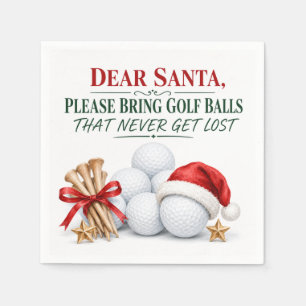 Servilleta De Papel Servilletas de papel de pelota de golf Navidad 