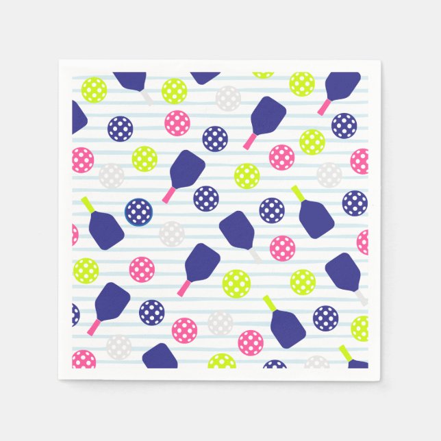 Servilleta De Papel Servilletas de papel de pickleball (Anverso)