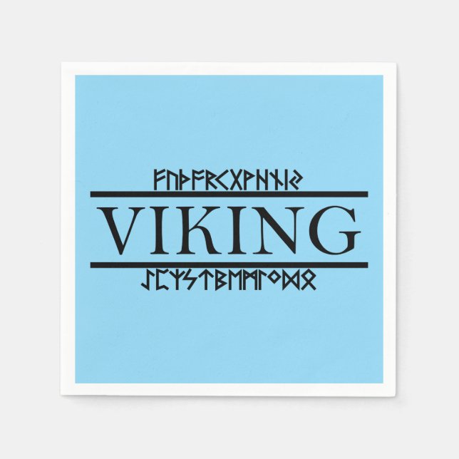 Servilleta De Papel Servilletas de papel de Runas Vikingas (Anverso)
