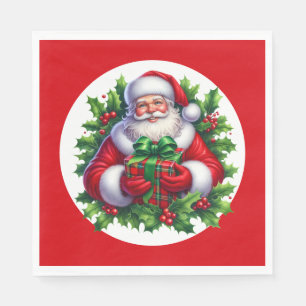 Servilleta De Papel Servilletas de papel de Santa para fiestas
