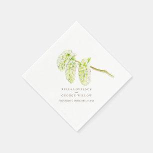 Servilleta De Papel servilletas de papel de sauce verde boda