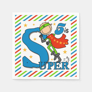 Servilleta De Papel Servilletas de papel del 5to cumpleaños del