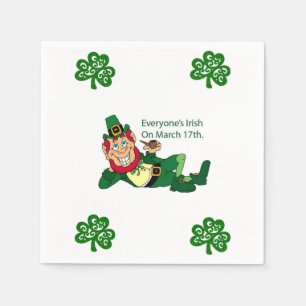 Servilleta De Papel Servilletas de papel del Día de San Patricio